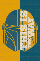 Star Wars - Poster - The Mandalorian - Half/Half