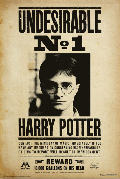 Harry Potter - Poster - Undesirable No 1