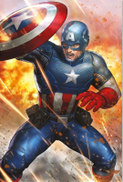 Captain America - Poster - under Fire