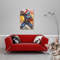 Captain America - Poster - under Fire