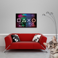 Gaming - Poster - Neon Controller Symbols