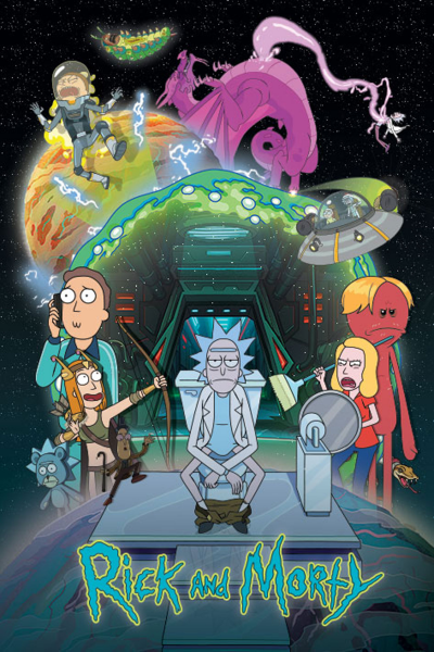 Rick & Morty - Poster - Toilet Adventure