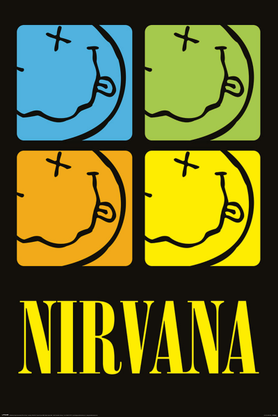 Nirvana - Poster - Smiley Squares