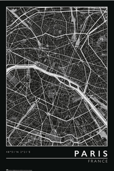 City Map - Poster - Paris