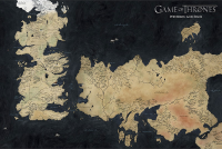 Game of Thrones - Poster - Map of Weste