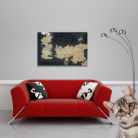 Game of Thrones - Poster - Map of Weste