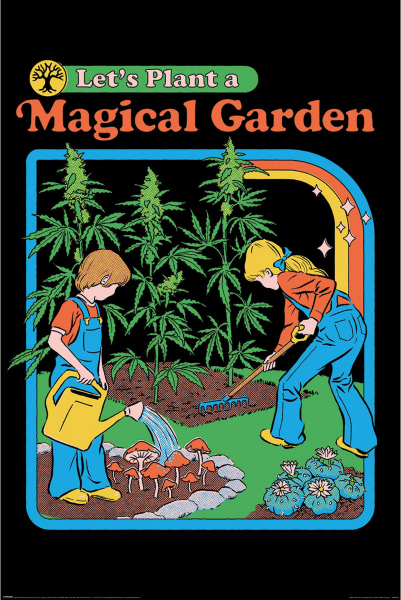 Steven Rhodes - Poster - Let´s plant a magical Garden