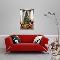 Weihnachten - Poster - Weihnachtsbaum mit Figuren