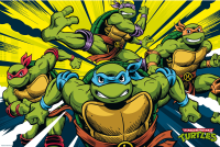 TMNT - Poster - Turtles in action