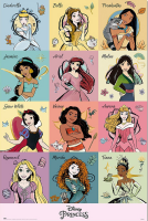 Disney - Poster - Princess brush strokes