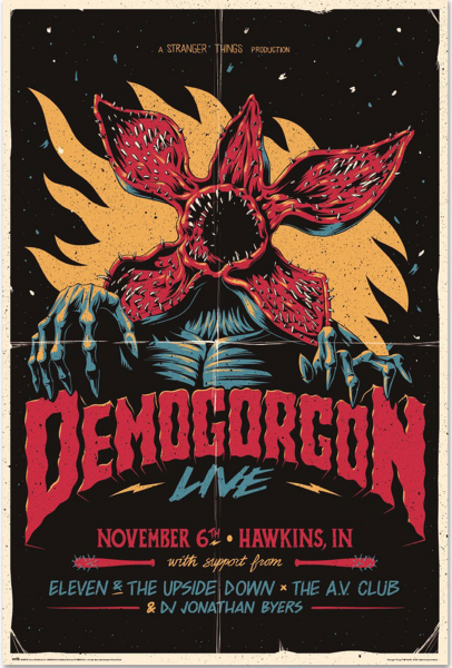 Stranger Things - Poster - Demogorgon Live