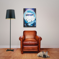 Back To The Future - Poster - Flying DeLorean