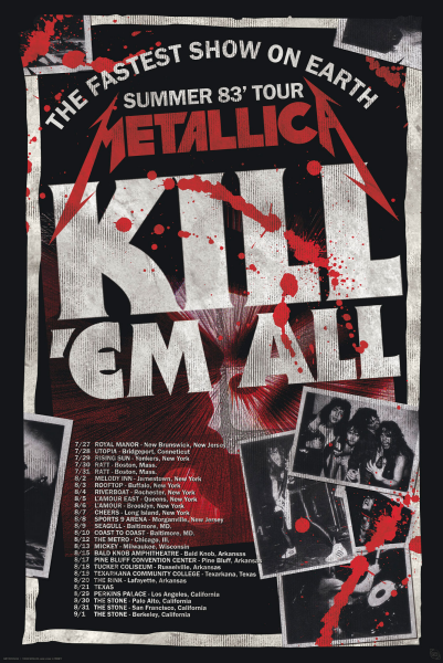 Metallica - Poster - Kill´em All 83 Tour