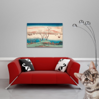 Hiroshige - Poster - Cherry Blossomat Gotengama