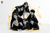 BTS - Poster - Black and white