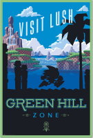 Sonic - Poster - Visit Lush Green Hill Zone