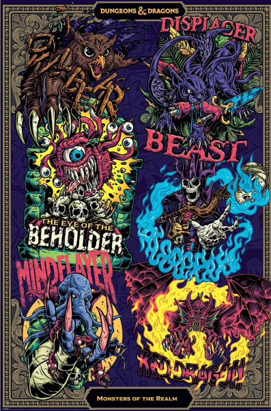 Dungeons & Dragons - Poster - Monsters Of The Realm