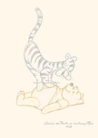 Disney - Kunstdruck - Pooh & Tigger Tackle