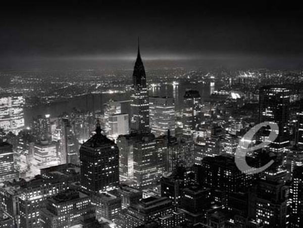 Bettmann - Kunstdruck - New York City at Night