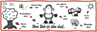 Sheepworld - Türposter - Ohne Dich ist Alles Doof