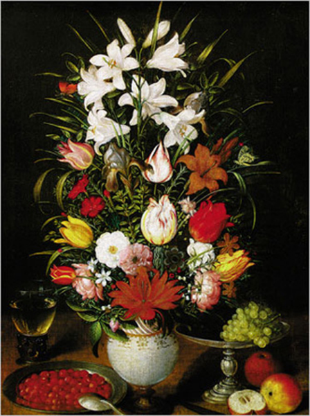 Brueghel, Pieter - Kunstdruck - Vaso ornato di fiori