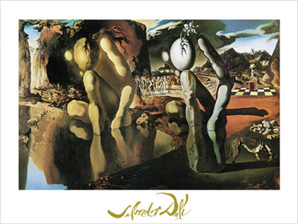 Dali, Salvador - Kunstdruck - La metamorfosi di narciso