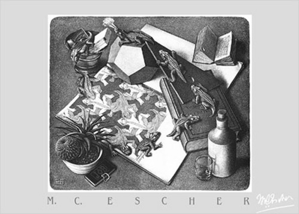 Escher, M.C. - Kunstdruck - Reptilien
