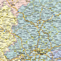 Landkarten  - Giant Poster - Deutschlandkarte