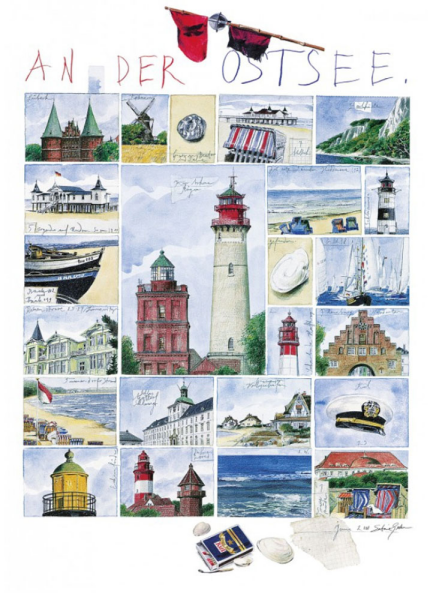 Gerke, Sabine - Kunstdruck - An der Ostsee