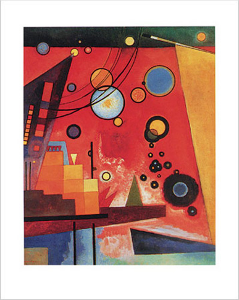 Kandinsky, Wassily - Kunstdruck - Schweres Rot