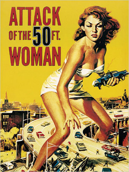 Liby - Kunstdruck - Attack of the 50FT. Woman