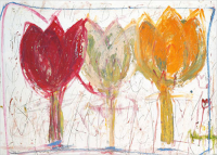Meyer-Petersen, Ursula - Kunstdruck - 3 Tulips