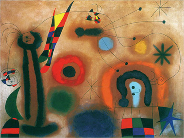 Joan Miro - Kunstdruck - Libelle mit roten Flügeln