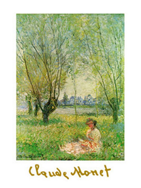 Monet, Claude - Kunstdruck - Donna sotto i salici