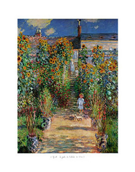 Monet, Claude - Kunstdruck - Le jardin de lartiste