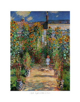 Monet, Claude - Kunstdruck - Le jardin de lartiste