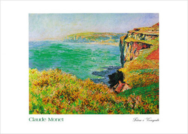 Monet, Claude - Kunstdruck - Falaise à Varengeville