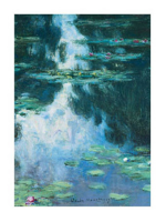Monet, Claude - Kunstdruck - Water Lilies Wasserfall