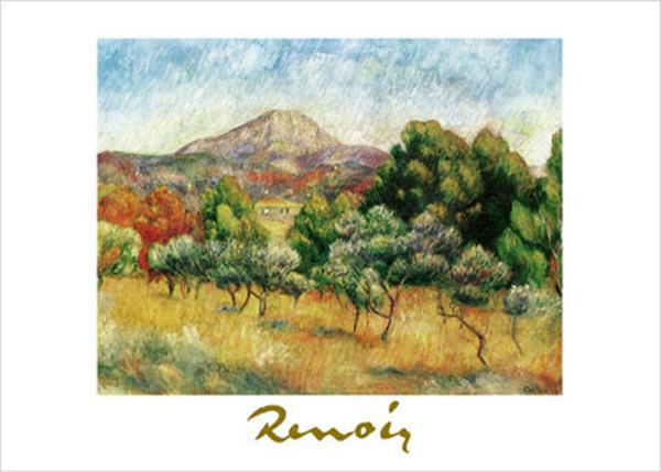 Renoir, Auguste - Kunstdruck - Il mont Sainte-Victoire