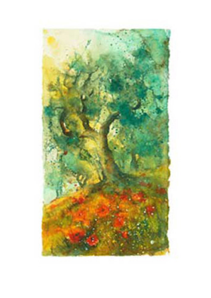 Hartig, Ulrich - Kunstdruck - Oliven und Mohn