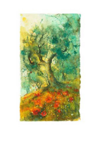 Hartig, Ulrich - Kunstdruck - Oliven und Mohn