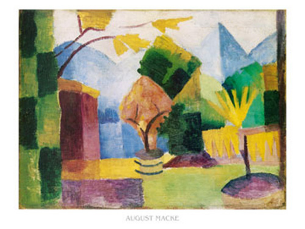 Macke, August - Kunstdruck - Garten am Thuner See