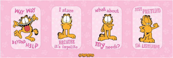 Garfield - Slim-Poster - Pink