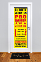 Fun - Türposter - Progamer Am Zocken