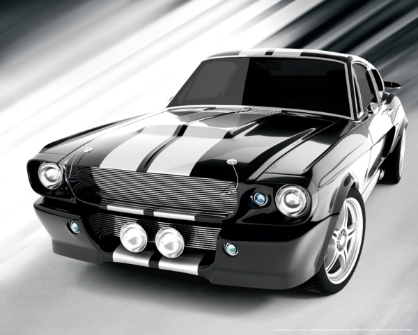 Mustang - Mini-Poster - Classic GT - V8