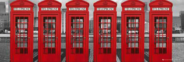 London  - Slim-Poster - Phoneboxes