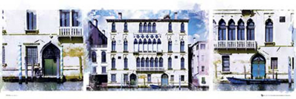 Italy - Slim-Poster - Venice Triptych Venedig