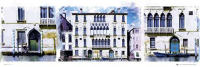Italy - Slim-Poster - Venice Triptych Venedig