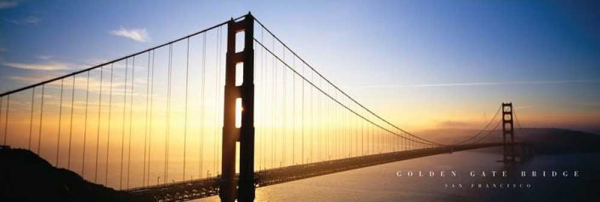 San Francisco - Slim-Poster - Golden Gate Bridge
