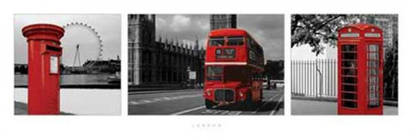 London - Slim-Poster - Triptych